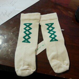 NWT Wovenplay Green "ribbon" socks